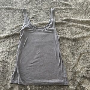 Time and Tru Gray Fitted Sleeveless Tank Top